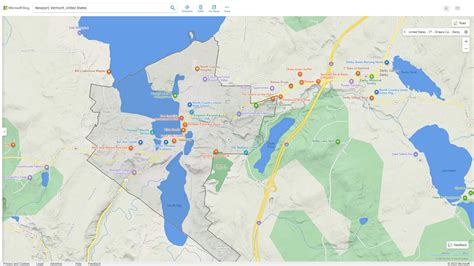 Newport, Vermont Map
