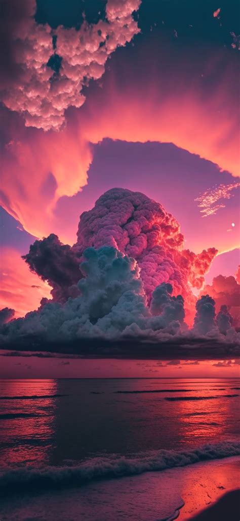 🔥 Download Sea Clouds Pink Aesthetic Wallpaper by @ginao17 | Ocean ...