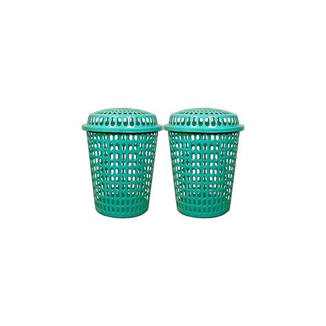 mastbus Plastic Laundry Basket With Lid Big Size For Clothes 50 Litre ...