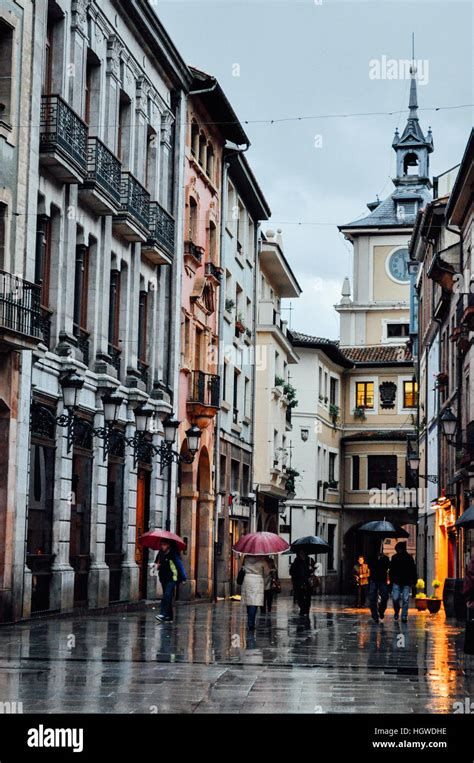 Oviedo's old town Stock Photo - Alamy