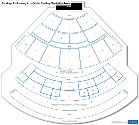 Saratoga Performing Arts Center Seating Chart With Rows | Brokeasshome.com