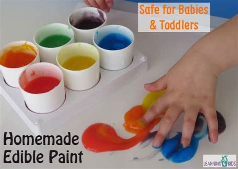 Homemade Edible Finger Paint | Learning 4 Kids