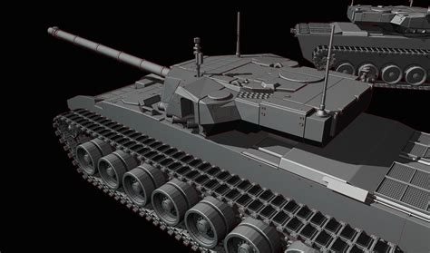 T14 Armata Tanks 3D model 3D printable OBJ FBX STL