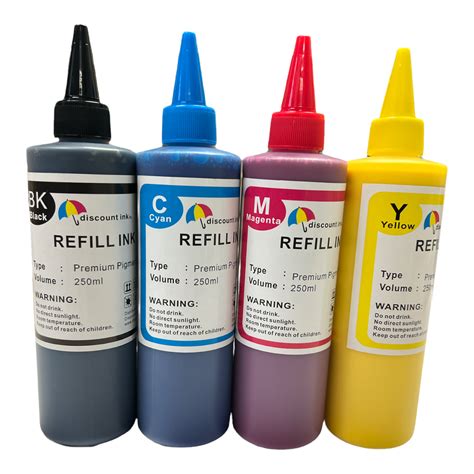 4x250ml Pigment Refill Ink for HP 950 951 Officejet Pro 8100 8600 8610 ...