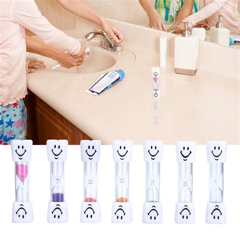 3 Minutes Smiling Face Children Toothbrush Timer Sand Clock Colorful ...