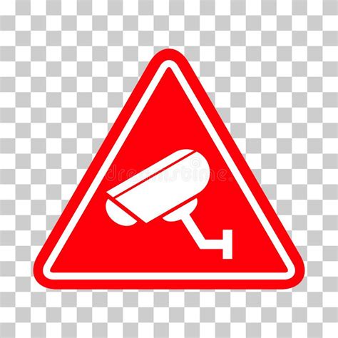 Closed Circuit Television Camera Icon, CCTV Video Protection Alert, Vector Illustration Stock ...