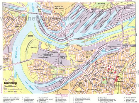 Duisburg Map - Germany