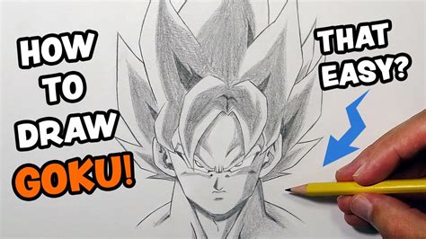 How To Draw Super Saiyan Goku For BEGINNERS - Step By Step Tutorial ...