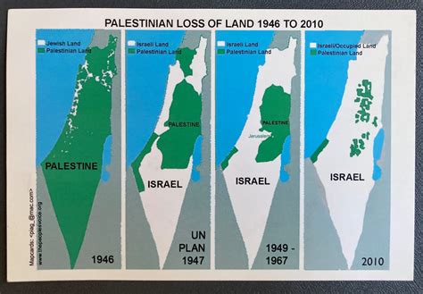 Palestinian Loss of Land 1946-2010 from the collection of Diana Darling ...