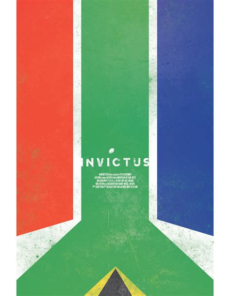 Alternative Movie Poster for Invictus by Paul Stapleton