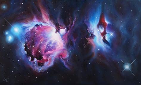 Incredible space art nebula and galaxy paintings on Trendy Art Ideas