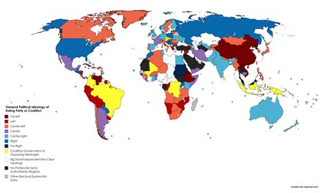 Political Ideology of the Ruling Party/Coalition. - Maps on the Web