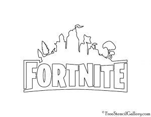 Fortnite Logo 02 Stencil | Free Stencil Gallery