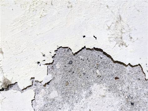 A Close Up of Peeling White Wall Paint Stock Photo - Image of material, empty: 265307806