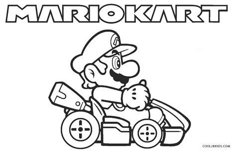 Dibujos de Mario Kart para colorear - Páginas para imprimir gratis