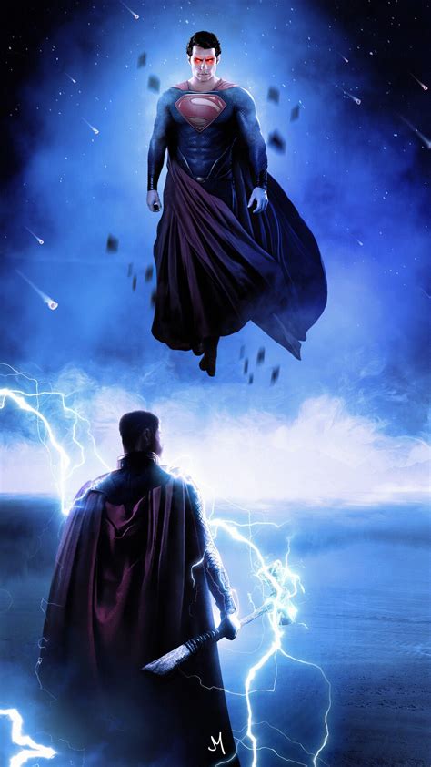 Superman Vs Thor Wallpaper