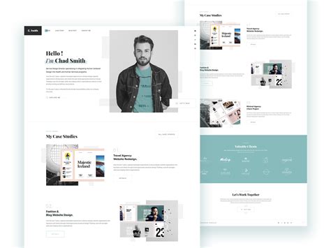 Personal Portfolio Template by Ruhul Amin on Dribbble