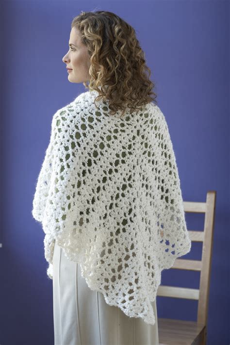 Free Crochet Pattern 80205AD Bridal Shawl : Lion Brand Yarn Company