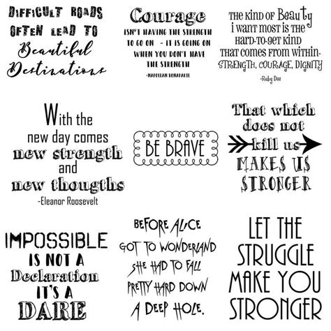 Quotes About Strength Word Art About Strength Inspirational - Etsy ...