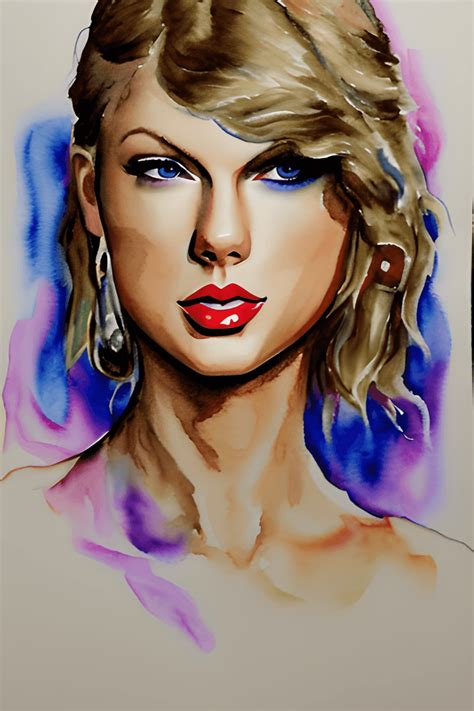 Taylor Swift Lover Watercolor Graphic · Creative Fabrica