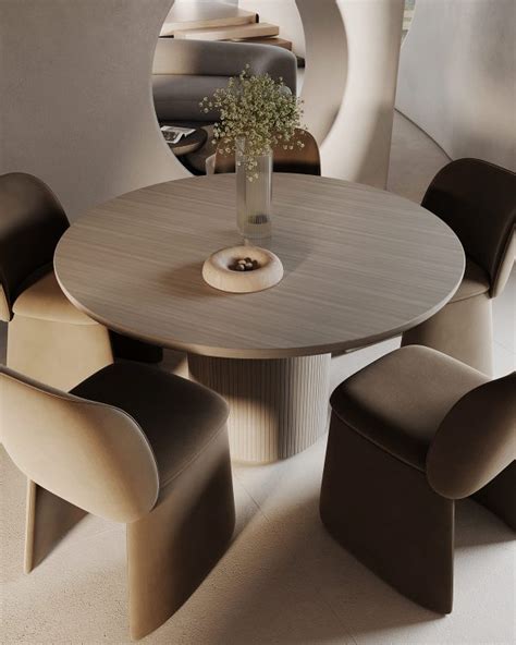 modern round dining table | Interior Design Ideas