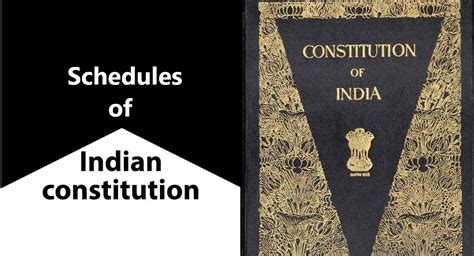 Schedules of the Indian Constitution and its matters - Study Wrap