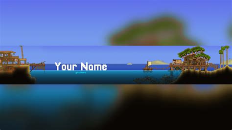 Free Terraria YouTube Banner Template | 5ergiveaways