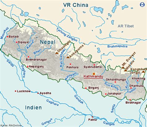 RAOnline Nepal: Nepal Maps - River Basins