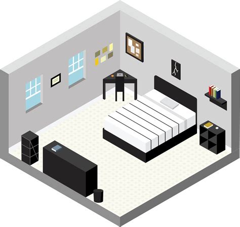 Isometric Bedroom Design | Jill Marbach