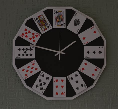 Playing Card Clock - Etsy