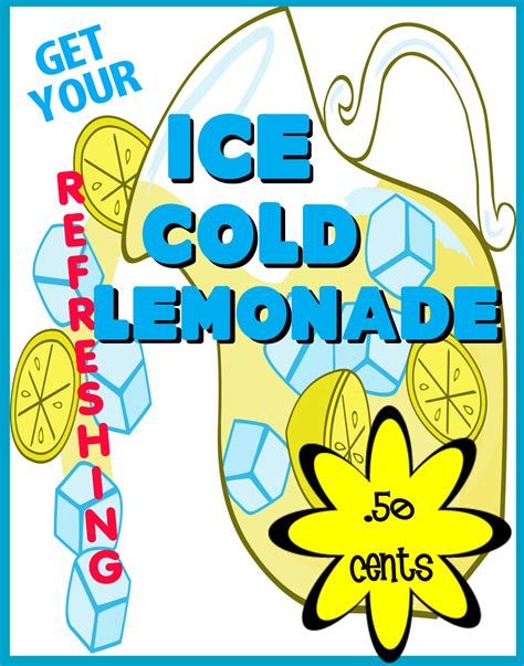 Lemonade Stand Poster for Fundraising Events