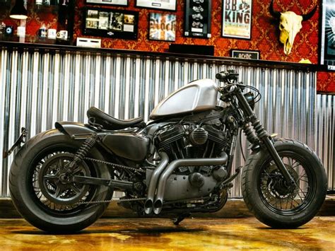 This Sportster 48 Bobber is a custom motorcycle by Lord Drake Kustoms ...