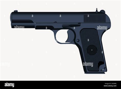 Black gun clipart, illustration vector Stock Vector Image & Art - Alamy