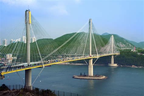 Ting Kau Bridge In Hong Kong Stock Image - Image: 19304261