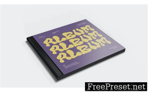 CD Album Mockup Template CA6H7JK