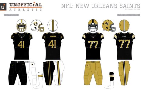 UNOFFICiAL ATHLETIC | New Orleans Saints Rebrand