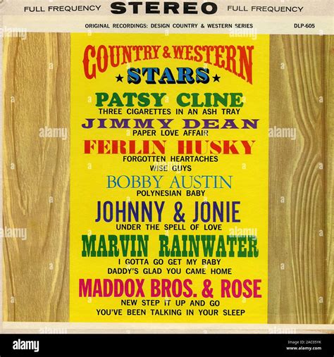 Country & Western Stars - Vintage vinyl album cover Stock Photo - Alamy