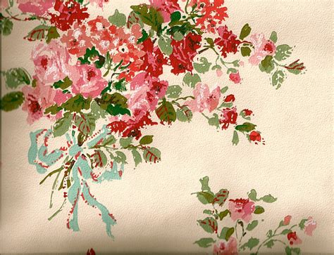 Shabby Chic Vintage Floral Wallpaper high resolution (1600 x 1227 ) - Flower Wallpaper