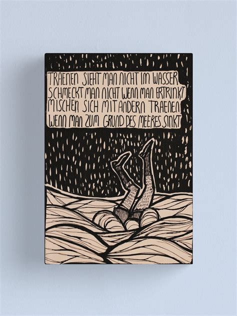 "Till Lindemann Poem" Canvas Print by herrrox | Redbubble