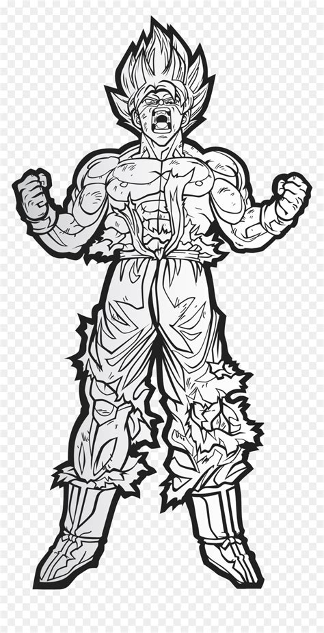 Goku Super Saiyan Blue Kaioken Coloring Pages : Oku Super Saiyan Png Clipart Transparent Goku ...