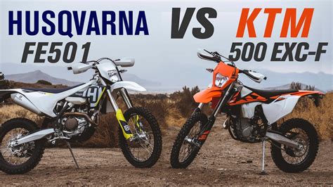 2018 Husqvarna FE 501 vs KTM 500 EXC-F | Ride Review - YouTube