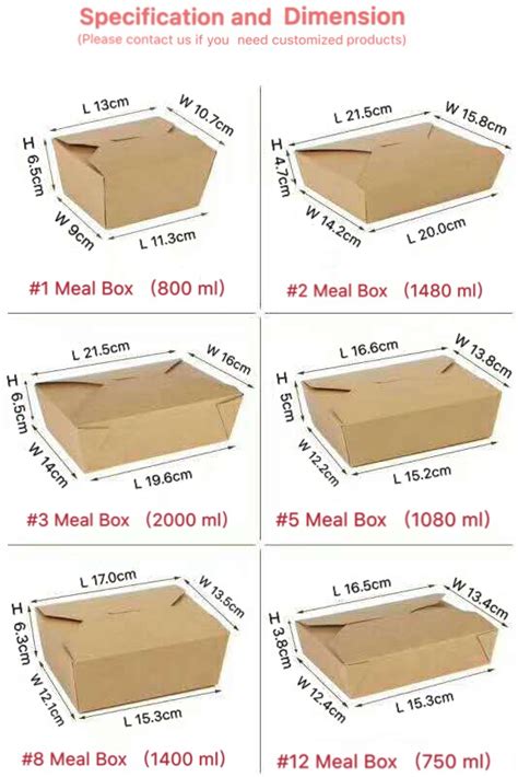 Take Out Food Container Kraft Brown Take Out Boxes | Taiwantrade.com