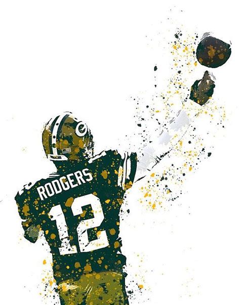 Aaron Rodgers Green Bay Packers Digital Download Print Poster | Etsy ...