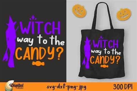 Halloween Treat Bags SVG. Witch Candy design SVG.