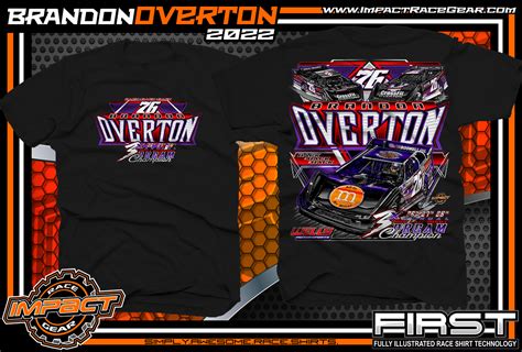 Brandon-Overton-3x-Eldora-Speedway-Dirt-Late-Model-Dream-Racing-Shirt - Impact RaceGear