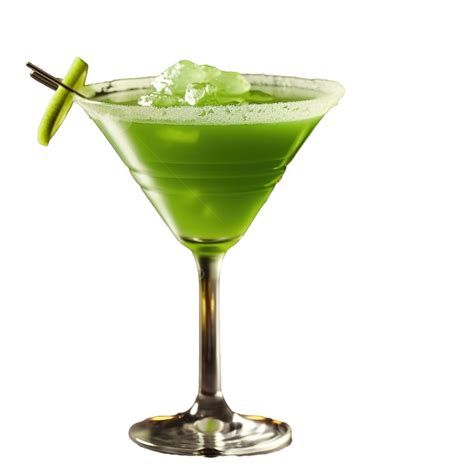 Halloweens Spooky Drink Green Martini Cocktail For Party, Cocktail Bar ...