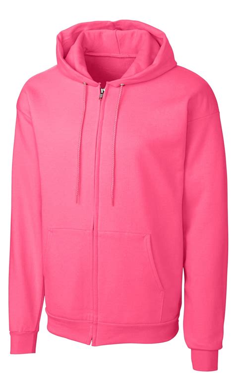 Adidas - Clique Men's Basics Fleece Full Zip Hoodie, Neon Pink - M - Walmart.com - Walmart.com