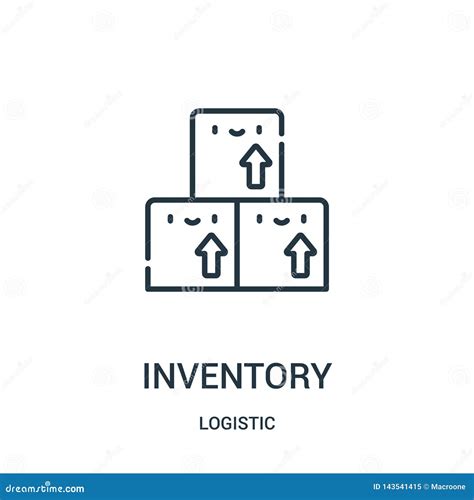 Inventory Icon Vector from Logistic Collection. Thin Line Inventory ...