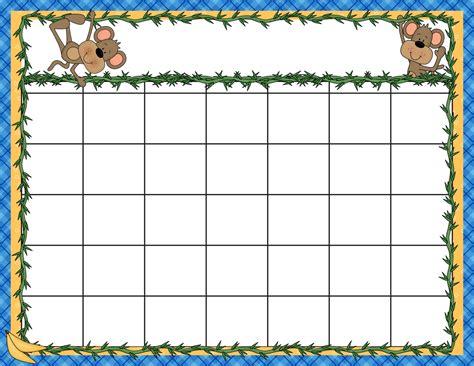 Preschool Word Excel Calendar Template | Calendar Template Printable