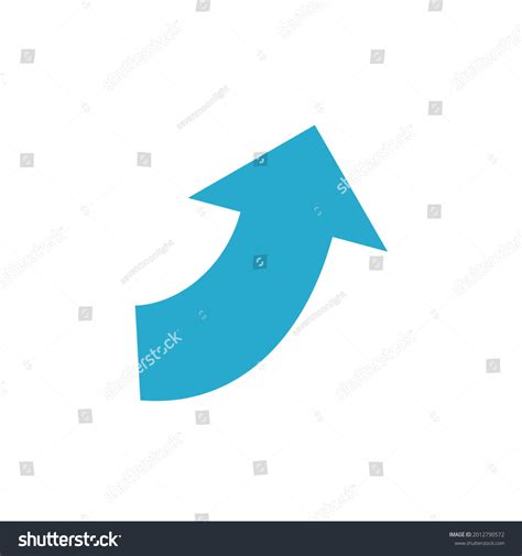 Blue Arrow Logo White Background Stock Illustration 2012790572 | Shutterstock